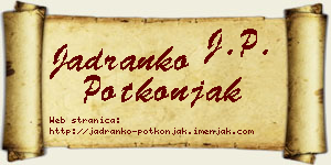 Jadranko Potkonjak vizit kartica